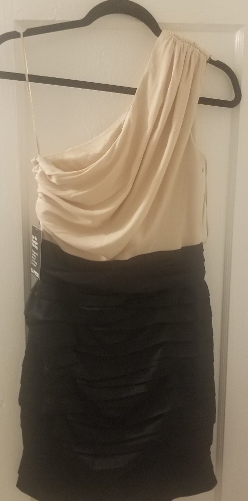 Express One Shoulder Cocktail Dress